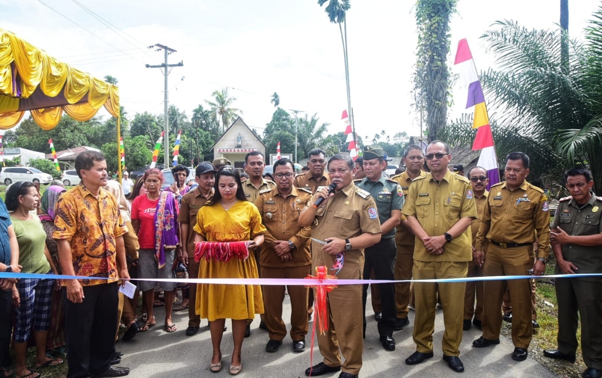 Bupati Deliserdang Resmikan Jalan Namorube Julu