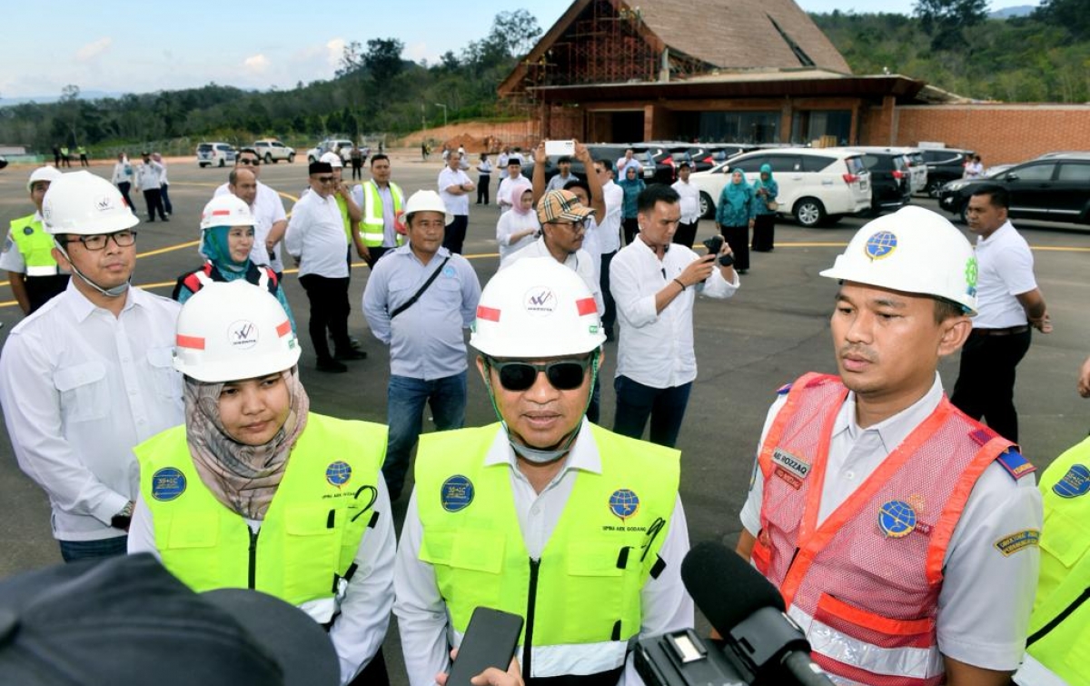 Pembangunan Bandara AH Nasution di Bukit Malintang Madina Capai 90%