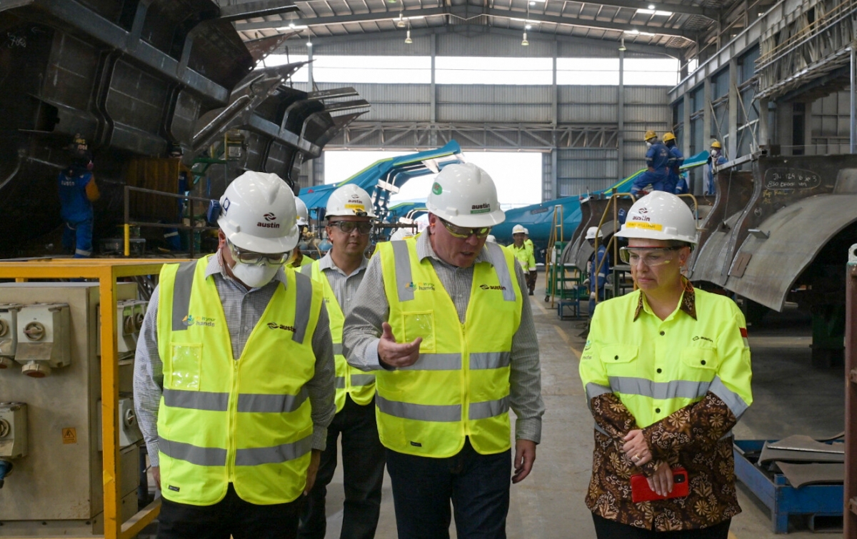 Duta Besar Australia Berkunjung ke Batam, Hadiri Pusat Pembangunan Truk Thiess