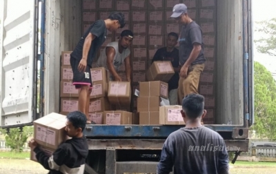 KPU Langkat Terima Surat Suara Pilpres dan DPD RI