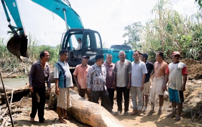 Kini, Lebih 50 Hektare Sawah di Saba Tonga Kembali Bisa Dialiri
