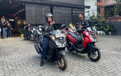 Komunitas Otomotif Kota Medan Sambut Hangat Yamaha Lexi LX 155