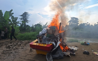 Polda Sumut Kembali Ratakan Gubuk Narkoba, Siapapun Terlibat Ditindak Tegas!