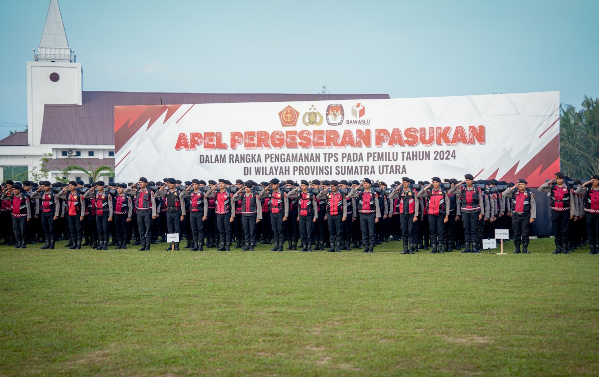 Polda Sumut Berangkatkan 12.908 Personel untuk Amankan Pemungutan Suara