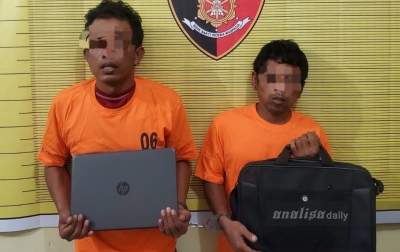 Beraksi Tak Jauh dari Kantor Polisi, 2 Pencuri Laptop Ditangkap