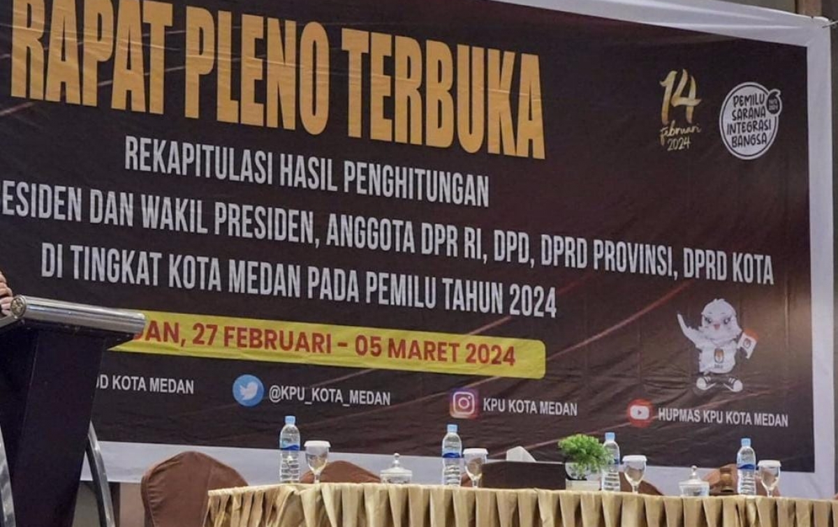 Pleno untuk Kecamatan Medan Johor Ricuh, Saksi Partai Minta Hitung Ulang