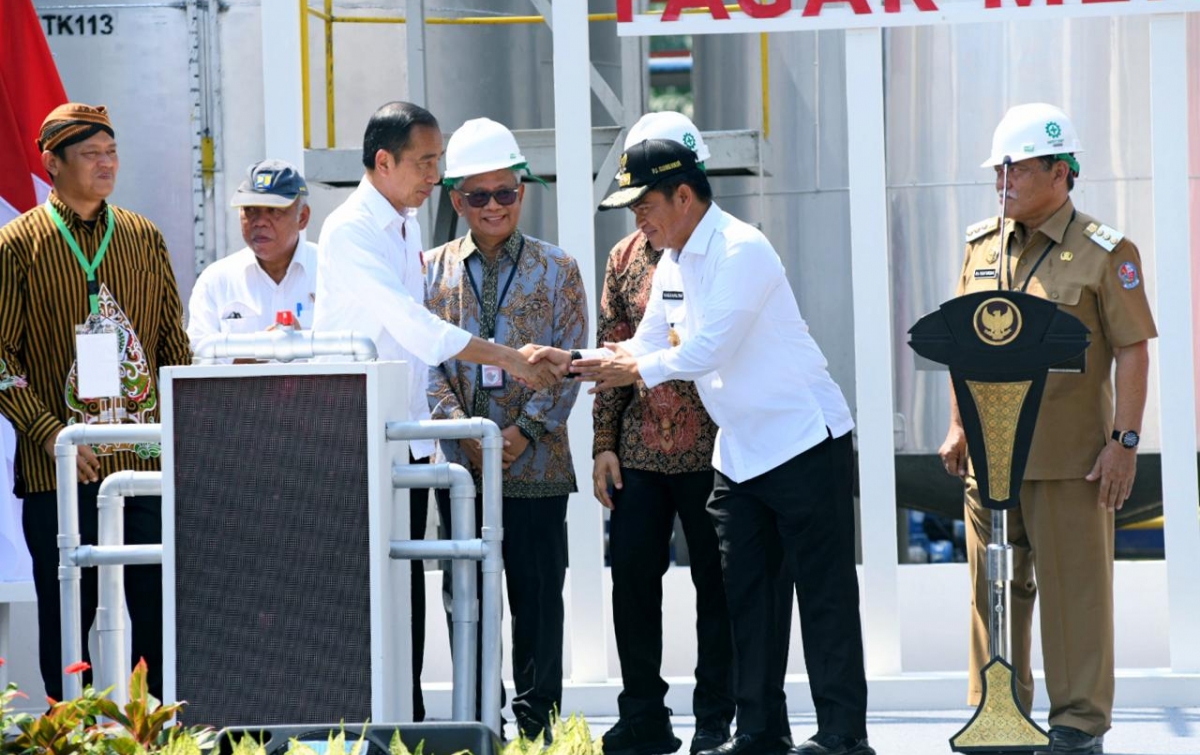 Pabrik Minyak Makan Merah Pagar Merbau Diresmikan Jokowi, Hilirisasi Berbasis Rakyat di Sumut