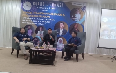 Isi Seminar Ruang Literasi Sumut, Prof Ridha Singgung Bonus Demografi