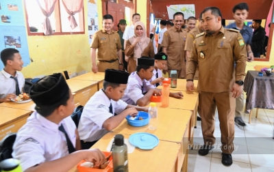 Pemkab Aceh Besar Simulasi Program Makan Siang Gratis Bagi Pelajar SMP