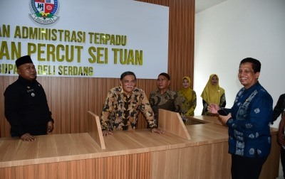 Kantor Camat Percut Seituan Diresmikan, Bupati Harapkan Tingkatkan Pelayanan ke Masyarakat
