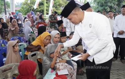 Safari Ramadan di Padang Berahrang, Faisal Hasrimy Santuni Anak Yatim