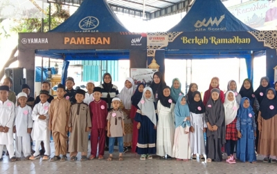 Safari Ramadan Yamaha MAXI Motor Show Dapat Respons Positif Masyarakat Pagar Merbau