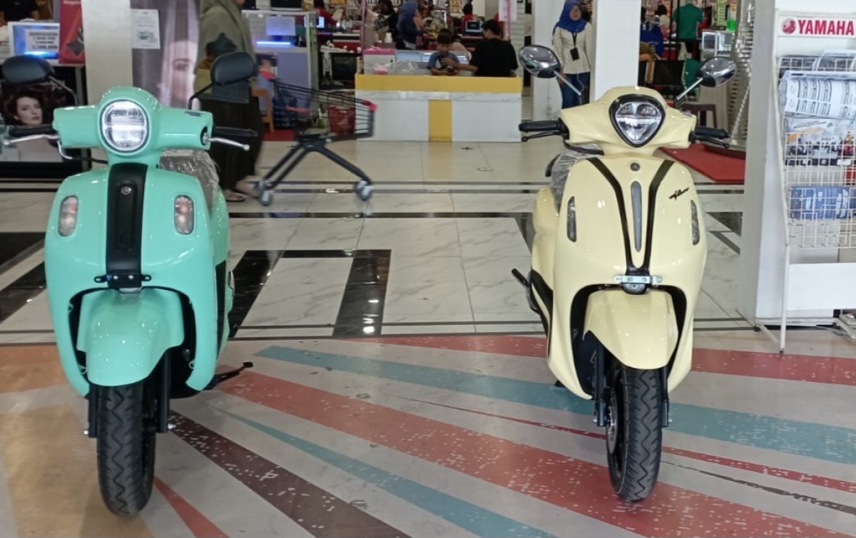 Yamaha Classy Warna Baru Dipamerkan di Irian Supermarket Tembung