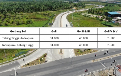 Catat, Jalan Tol Tebingtinggi-Indrapura Mulai Bertarif pada 4 April 2024