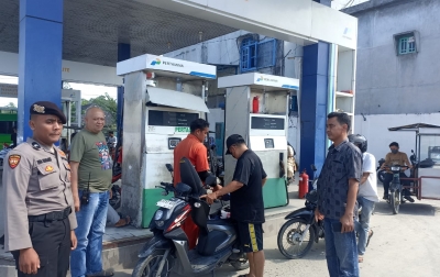 Antisipasi BBM Tercampur Air, Polres Tanjungbalai Patroli di Seluruh SPBU