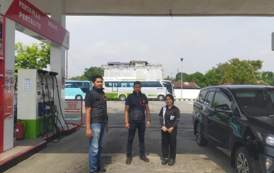 Antisipasi Kecurangan Pengisian BBM Jelang Lebaran, Polres Langkat Cek SPBU