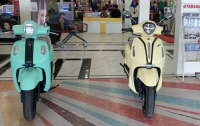 Yamaha Classy Warna Baru Dipamerkan di Irian Supermarket Tembung