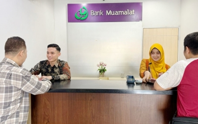 Pelayanan Hari Pertama Pasca Idulfitri di Bank Muamalat