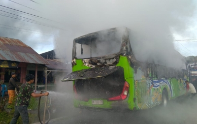 Bus Pariwisata Terbakar Saat Angkut Puluhan Pelajar, Begini Kronologinya