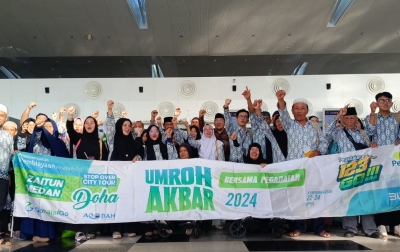 45 Jemaah Umrah Akbar Diberangkatkan dari Bandara Kualanamu