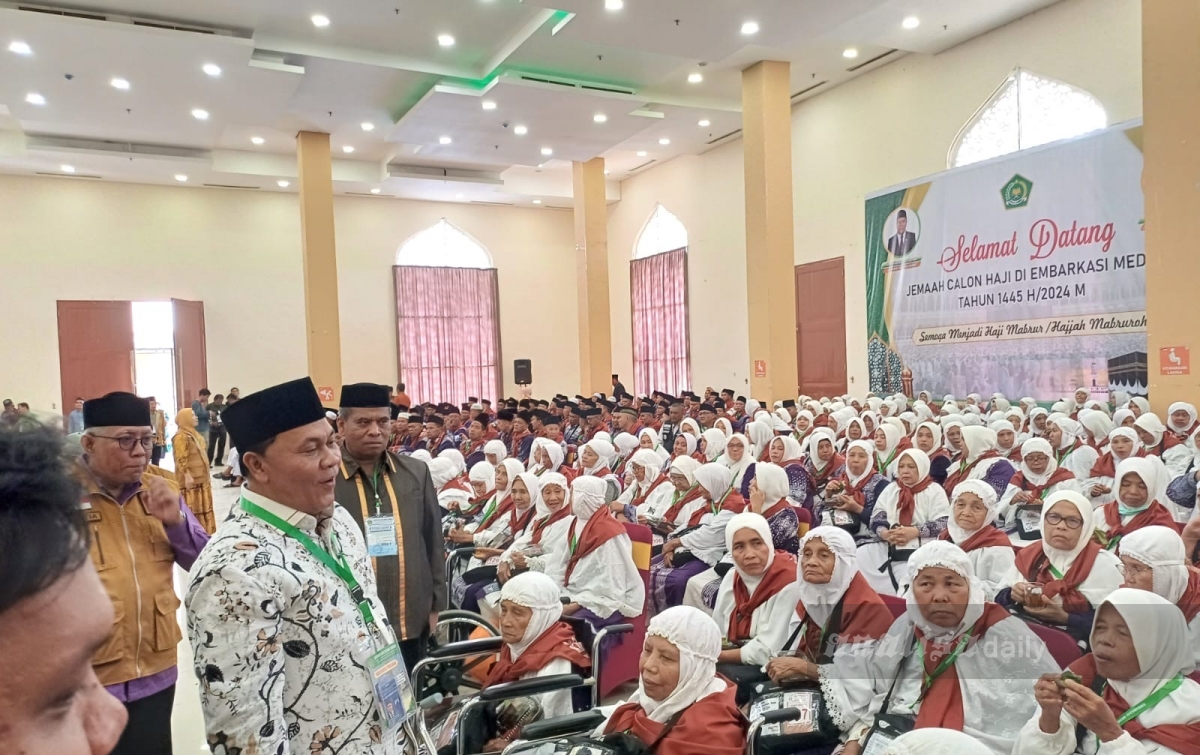 Jemaah Asal Madina Masuk Arama Haji Medan, Diingatkan Saling Bantu