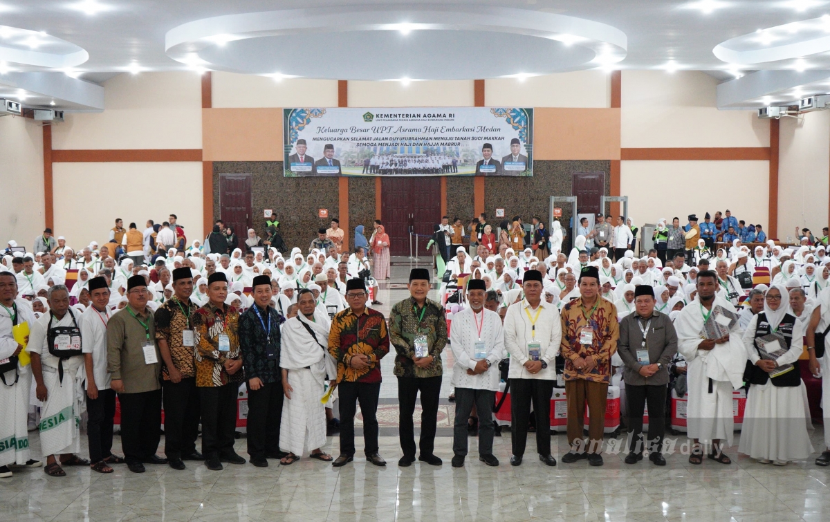 57,13 Persen Jemaah Haji Sumut Tiba di Arab Saudi