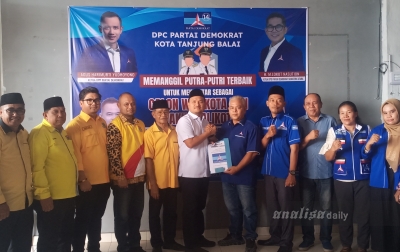 Mahyaruddin Kembalikan Formulir Pendaftaran Calon Wali Kota Tanjungbalai ke Demokrat