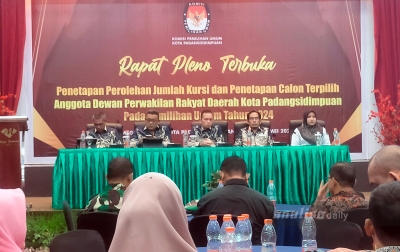 KPU Padangsidimpuan Tetapkan 30 Anggota DPRD Terpilih