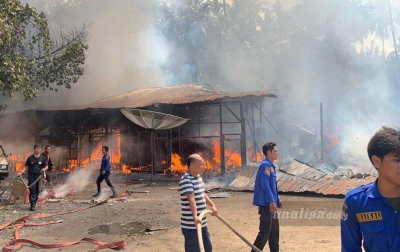 7 Unit Bangunan Terbakar di Padangsidimpuan