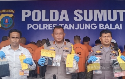 Polres Tanjungbalai Tangkap 20 Pengedar Narkoba