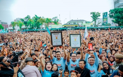 Pemecahan 2 Rekor MURI Warnai Gebyar Pendidikan Kota Medan 2024