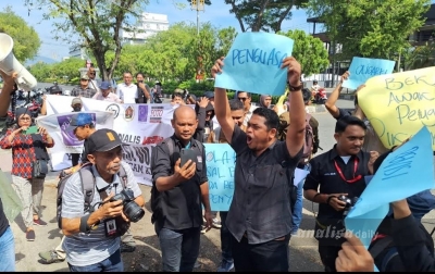 Jurnalis Aceh Bersatu Tolak Revisi UU Penyiaran