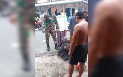 Sepeda Motor Ditabrak Warga, Oknum TNI Marah Karena Istri Lagi Hamil