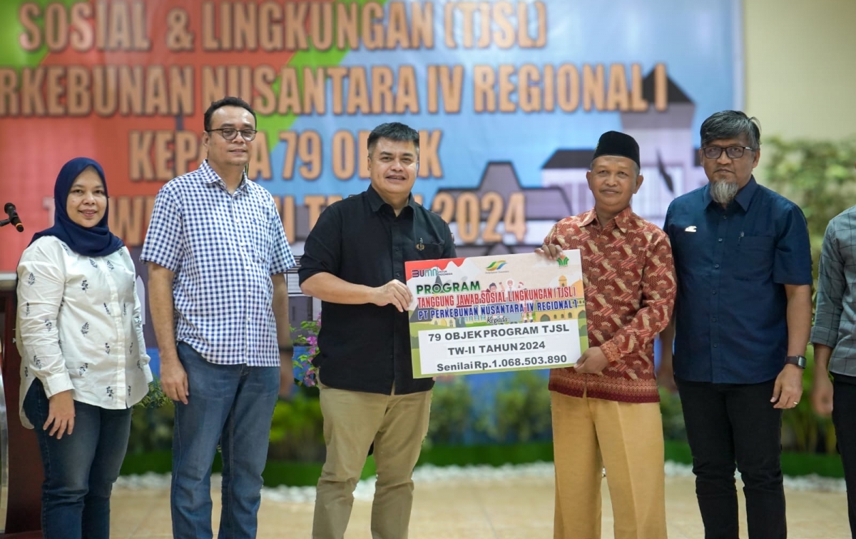 Bantu Puluhan Sarana Ibadah dan Pendidikan, PTPN IV Regional 1 Konsisten Jalankan Program TJSL Triwulan II 2024