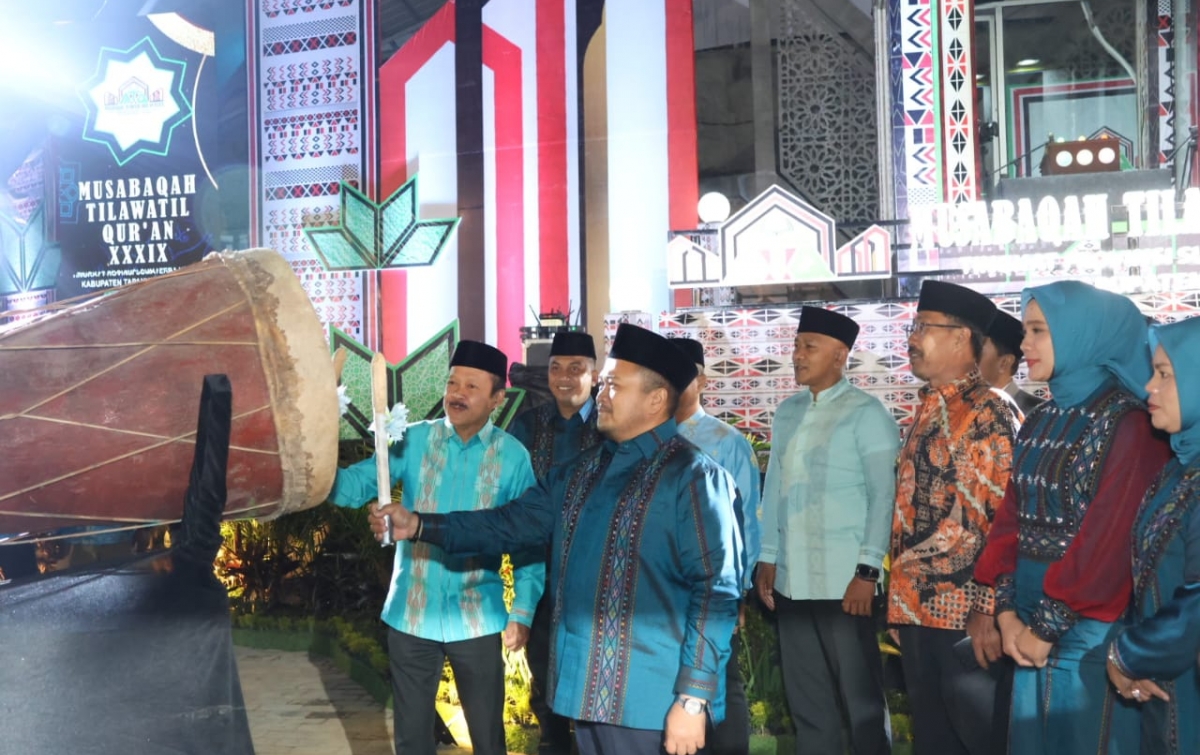 Tabuh Beduk Tandai Pembukaan MTQ ke-39 Tingkat Provsu 2024 di Tapsel