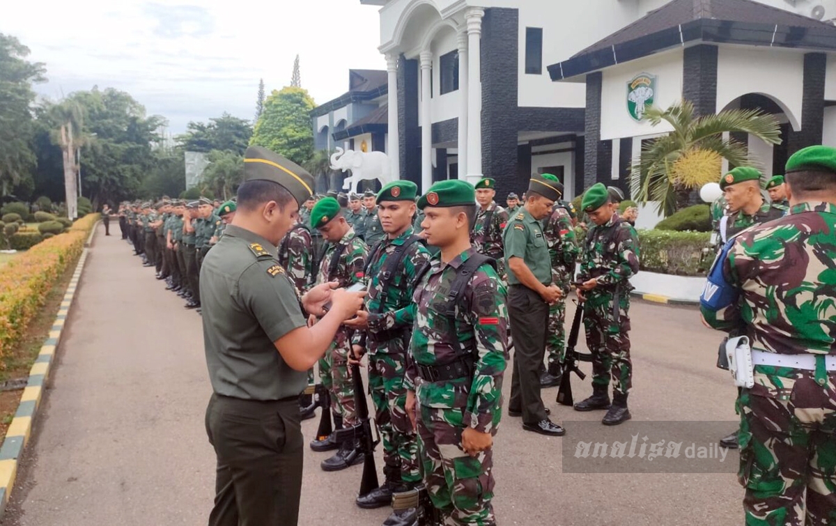 Cegah Judi Online, Ponsel Prajurit Kodam Iskandar Muda Diperiksa