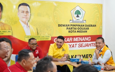 PSI Silaturahmi ke Golkar Medan, Rahmaddian Shah Sebut Peluang Koalisi Memungkinkan