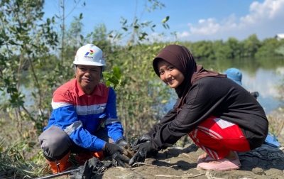 Hari Lingkungan Hidup, Pertamina Patra Niaga Sumbagut Aksi Bersih-Tanam Mangrove