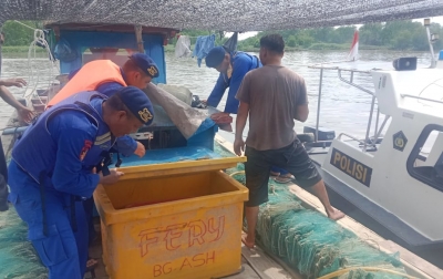 Cegah Barang Ilegal Masuk, Polairud Polres Tanjungbalai Tingkatkan Pengawasan