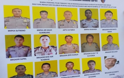Polda Sumut Terkait Foto 15 Personel Polrestabes Medan: Bukan DPO, Semua Sudah di PDTH