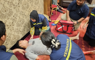 Pusat Krisis Kemenkes Gandeng HIPGABI, TCK-EMT Sumut-Aceh Dibekali Pelatihan Kegawatdaruratan