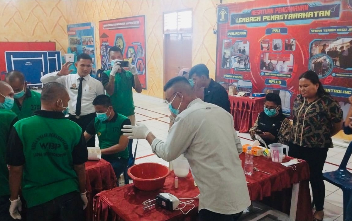 WBP Lapas Siborongborong Dilatih Membuat Sabun Mandi Berbahan Alami