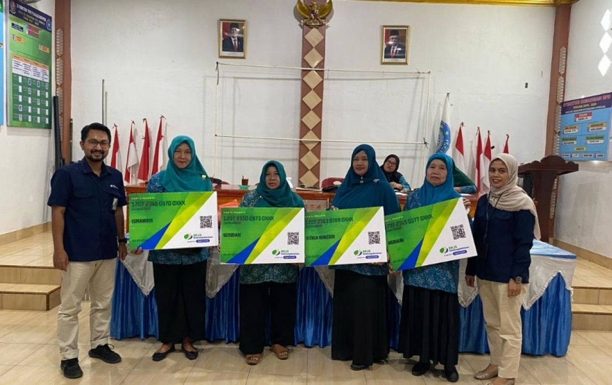 Peduli Kader PMD, Desa Sei Mencirim Lindungi Seluruh Kader dengan Progam BPJS Ketenagakerjaan