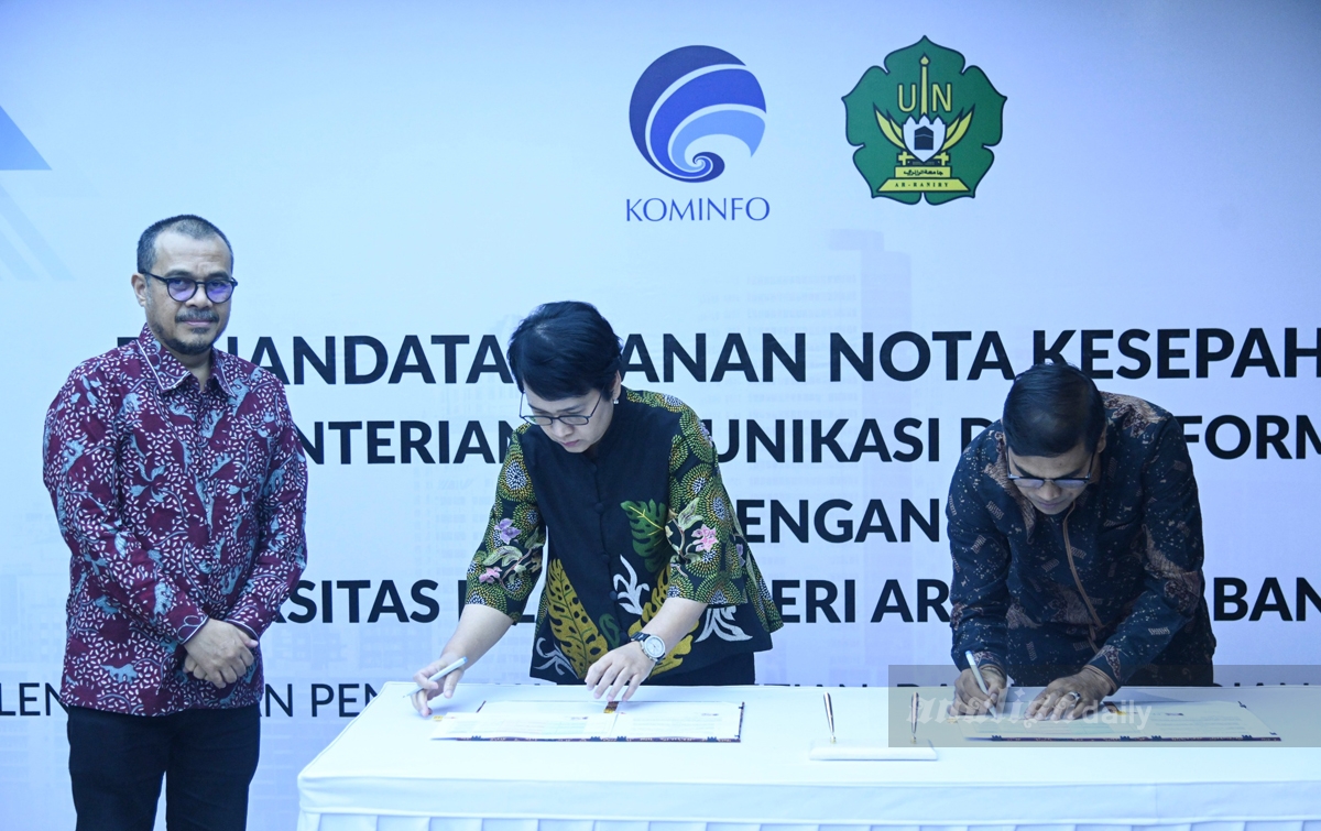 UIN Ar-Raniry dan Kemkominfo Kerja Sama Pengembangan SDM Digital