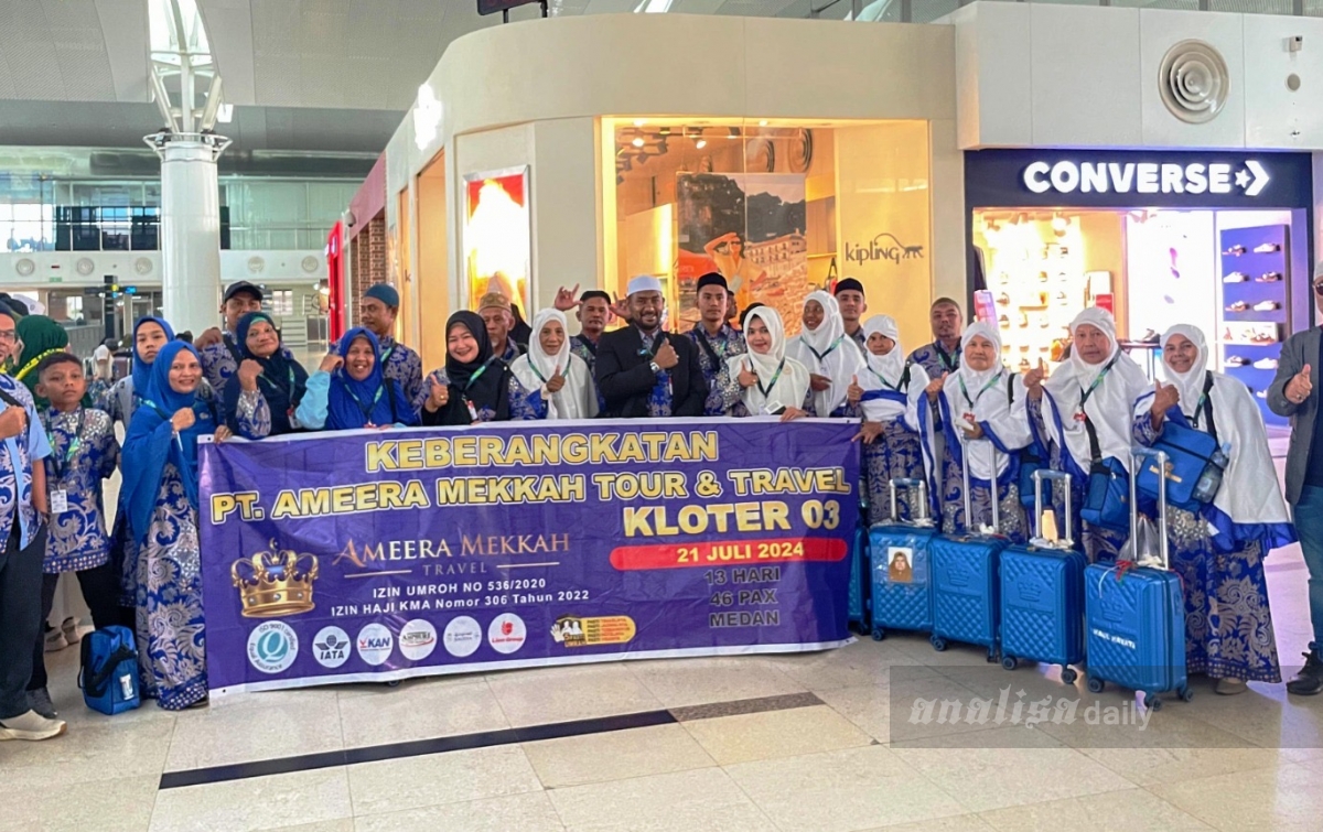 46 Jemaah Umrah Ameera Mekkah Kembali Diberangkatkan ke Tanah Suci