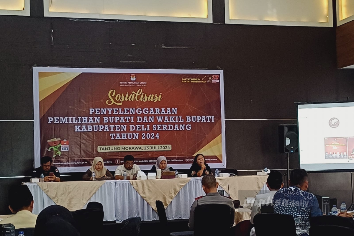 KPU Sosialisasi Penyelenggaraan Pilbup Deliserdang 2024