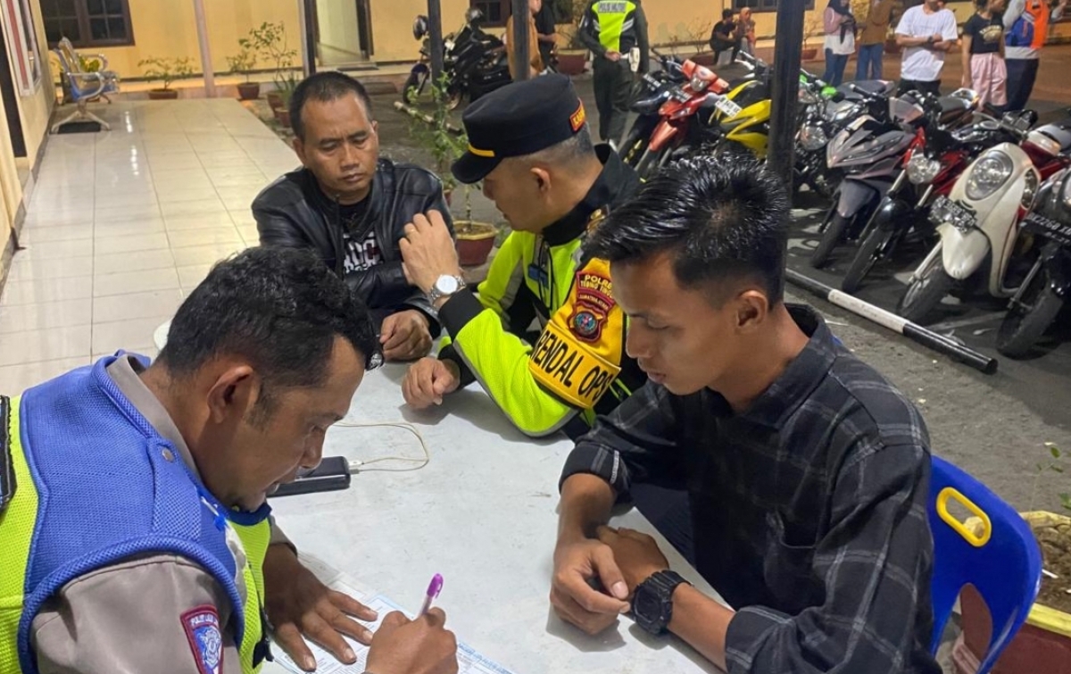 Polres Tebingtinggi Patroli: Berantas Geng Motor dan Balap Liar, 28 Sepeda Motor Ditindak