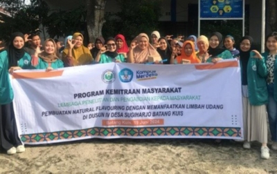 Tim PKM Unimed Ubah Limbah Udang Jadi Kaldu Bubuk, Kenalkan ke Masyarakat Batang Kuis
