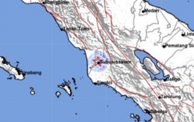 Gempa Magnitudo 3,4 Getarkan Subulussalam