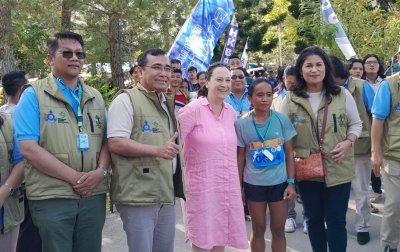 Cilpia Manalu Juara I Lomba Lari Marathon 10 Km Jetun Games Silangit